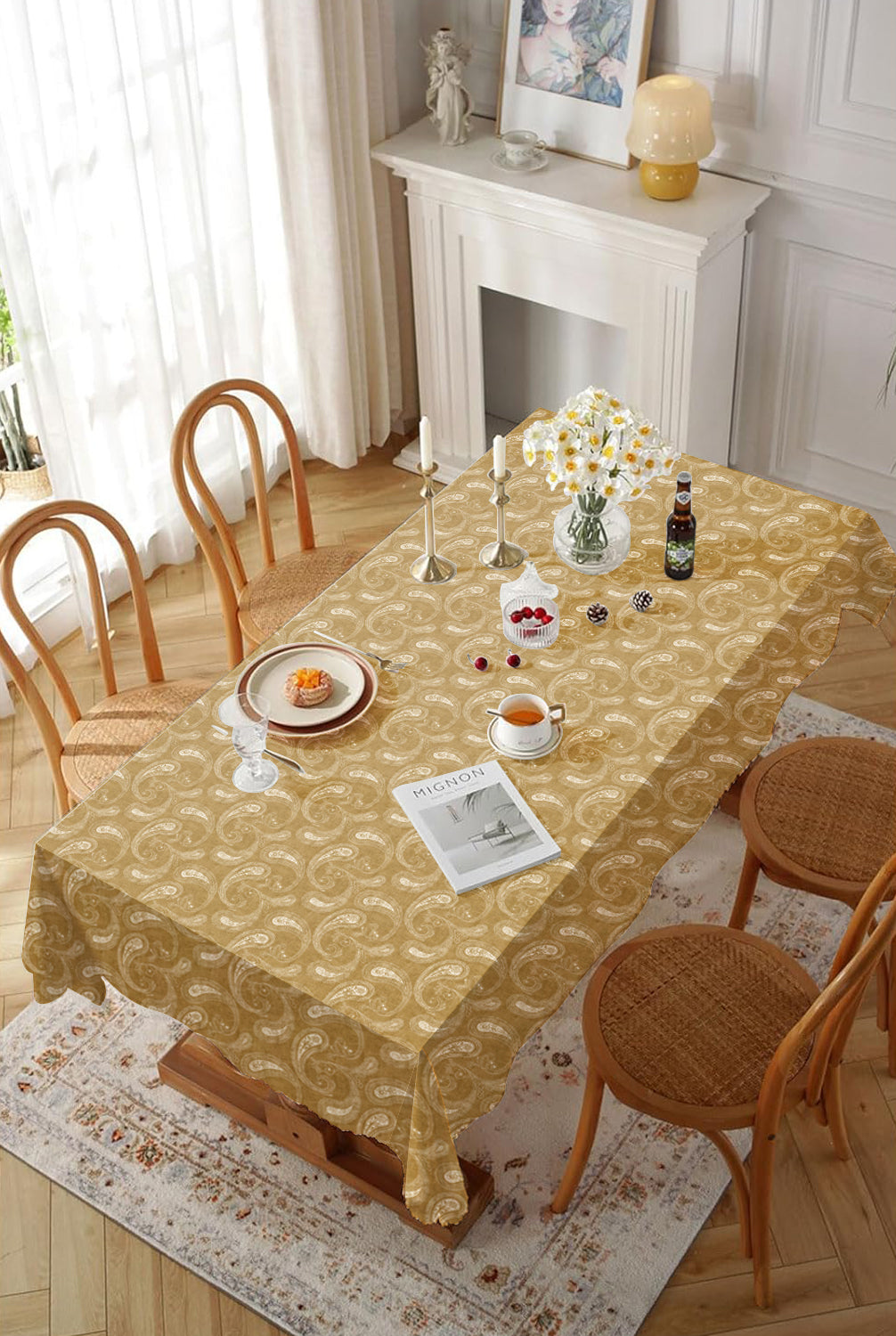 Jodhpur 6 Seater Table Cloth Camel