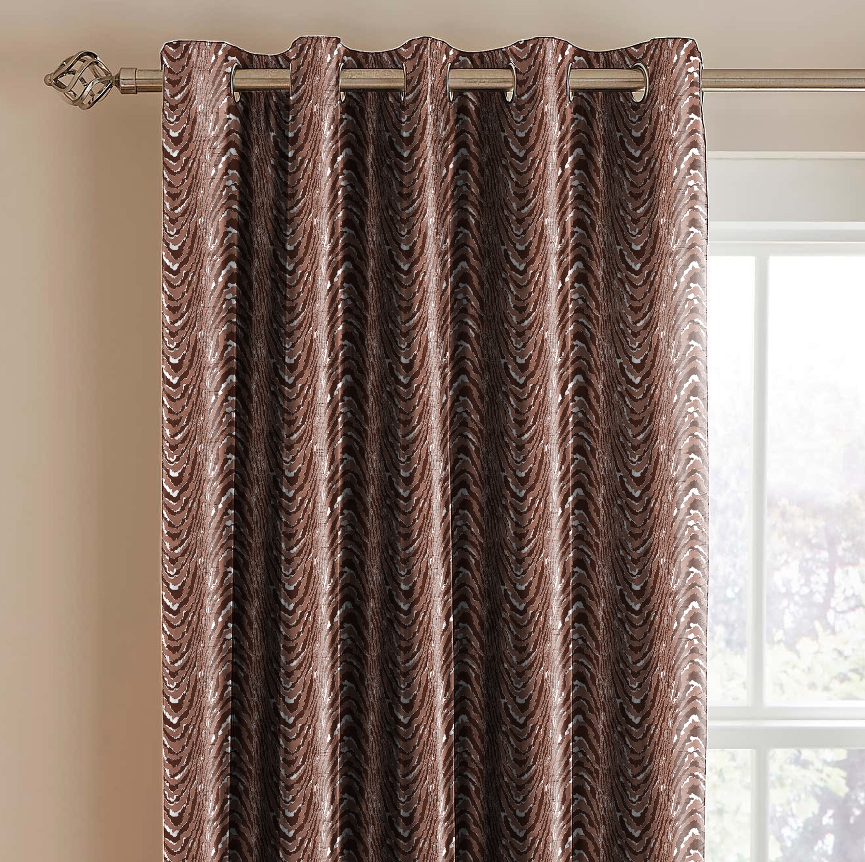 MOIRE RUST PREMIUM BLACKOUT CURTAIN