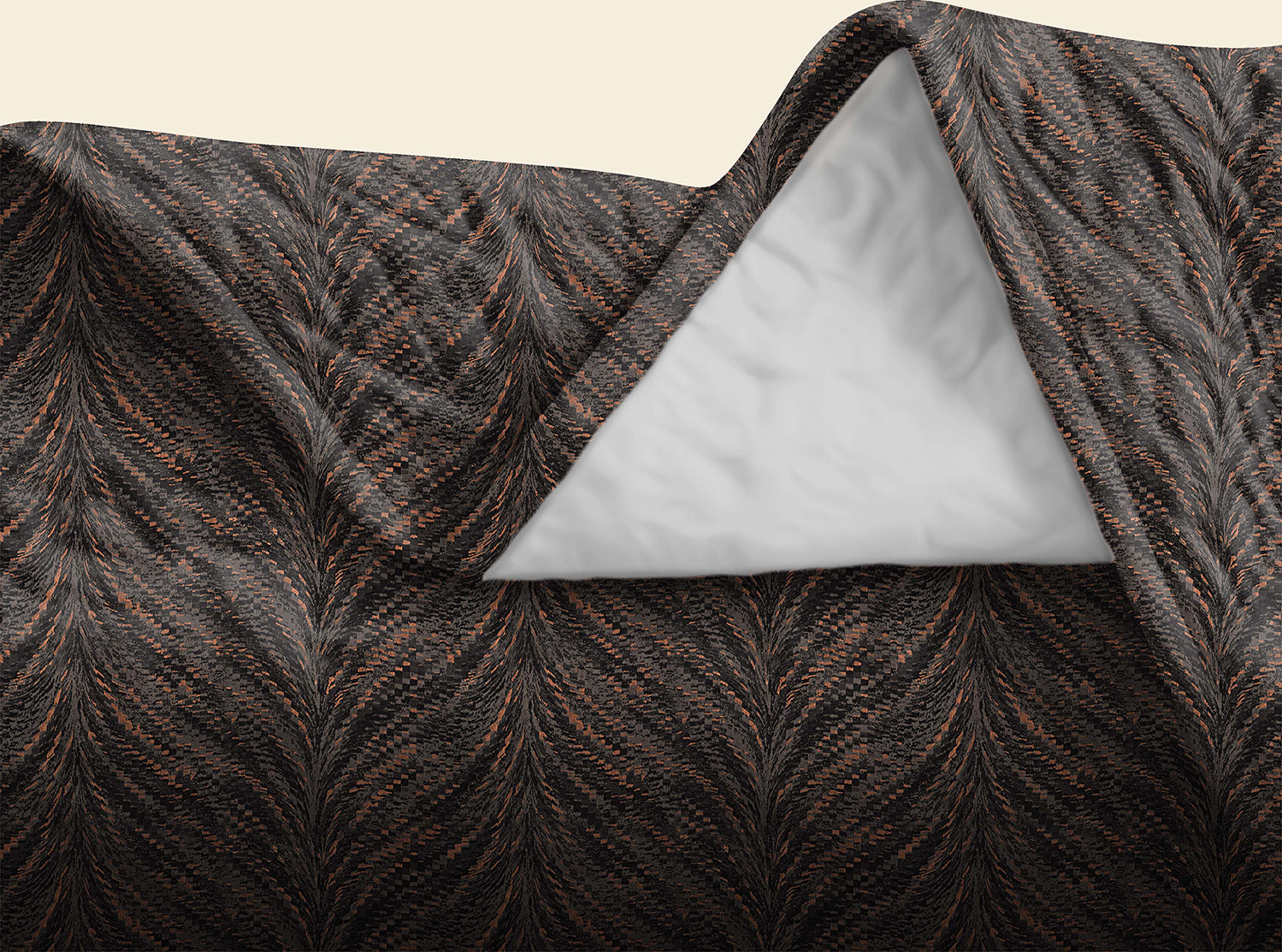 Luxor Bronze Bedcover for Double Bed with 2 PillowCovers King Size (104" X 90")