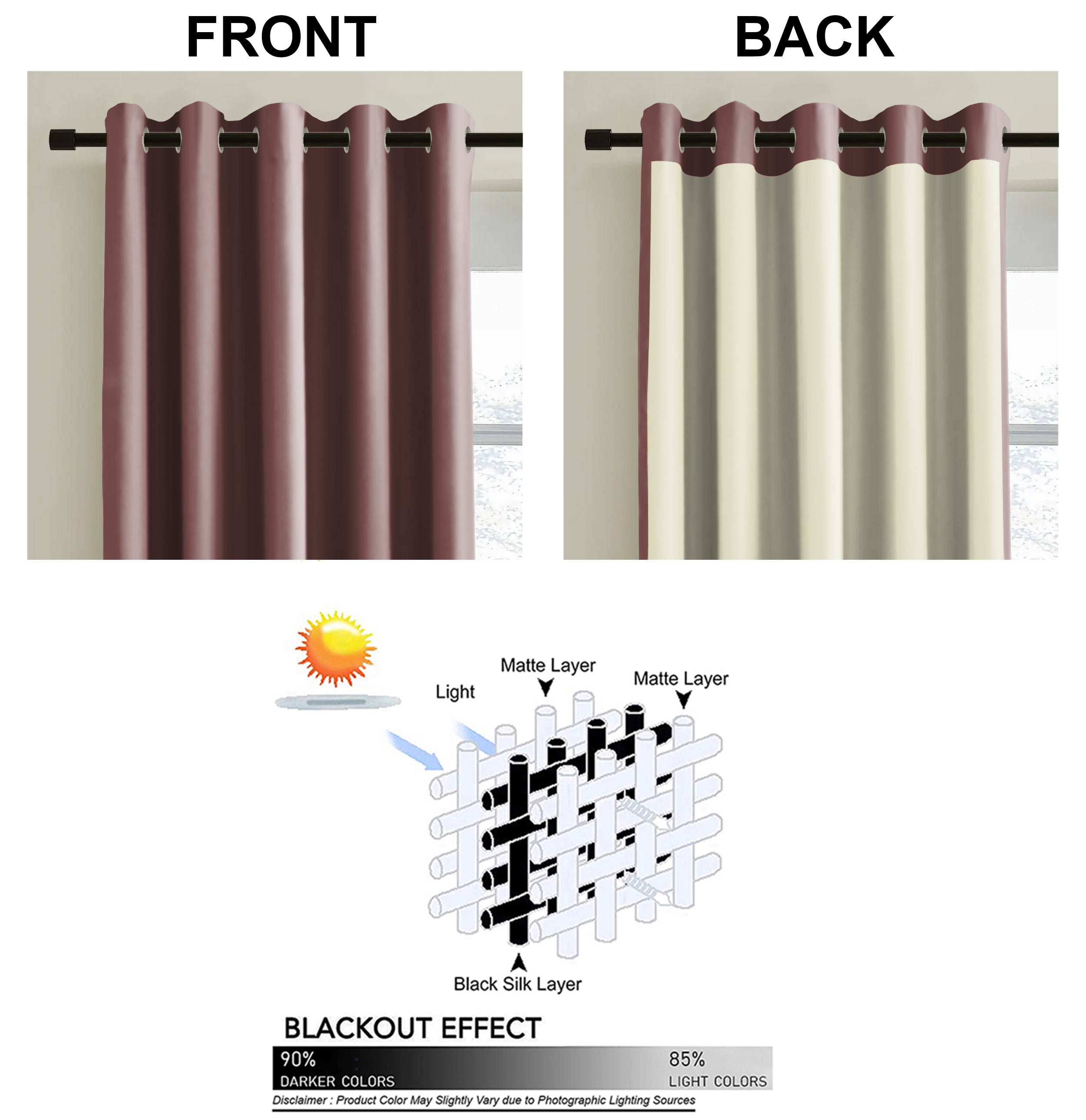 BROOKE STONE BLACKOUT CURTAINS