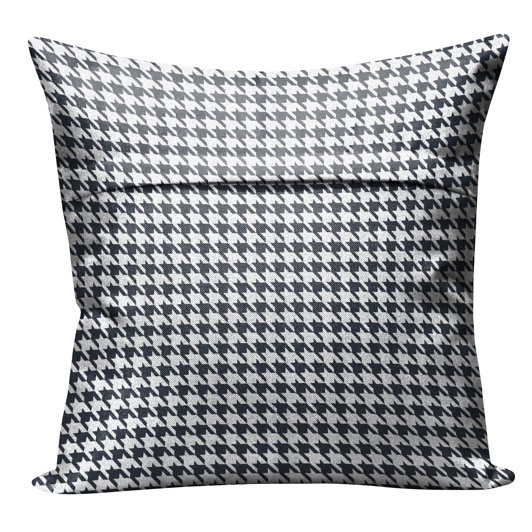 HOUNDSTOOTH D-GREY DIGITAL PRINTED CUSHION COVER (Pack of 2)