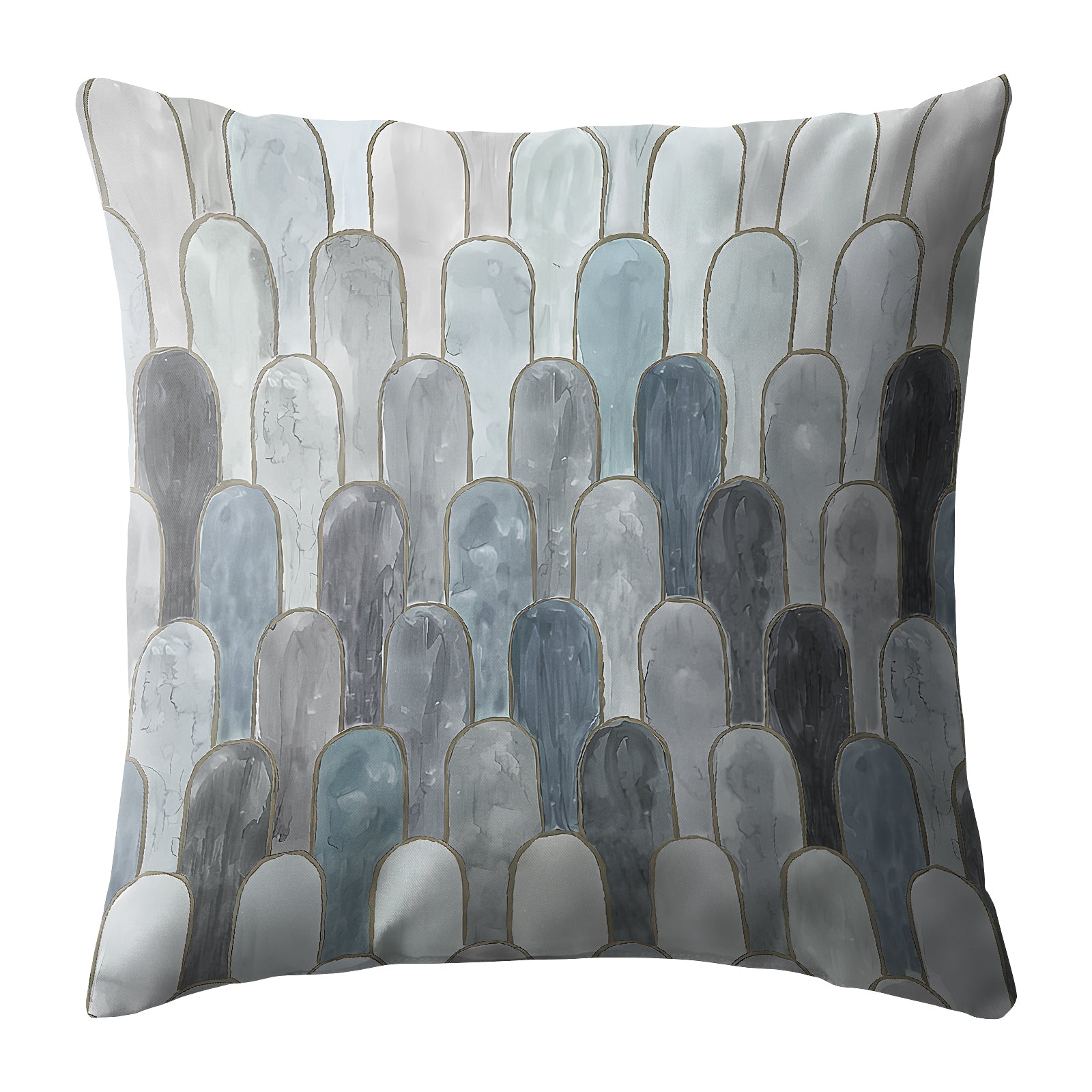 NICOBAR GREY DIGITAL PRINTED CUSHION COVER