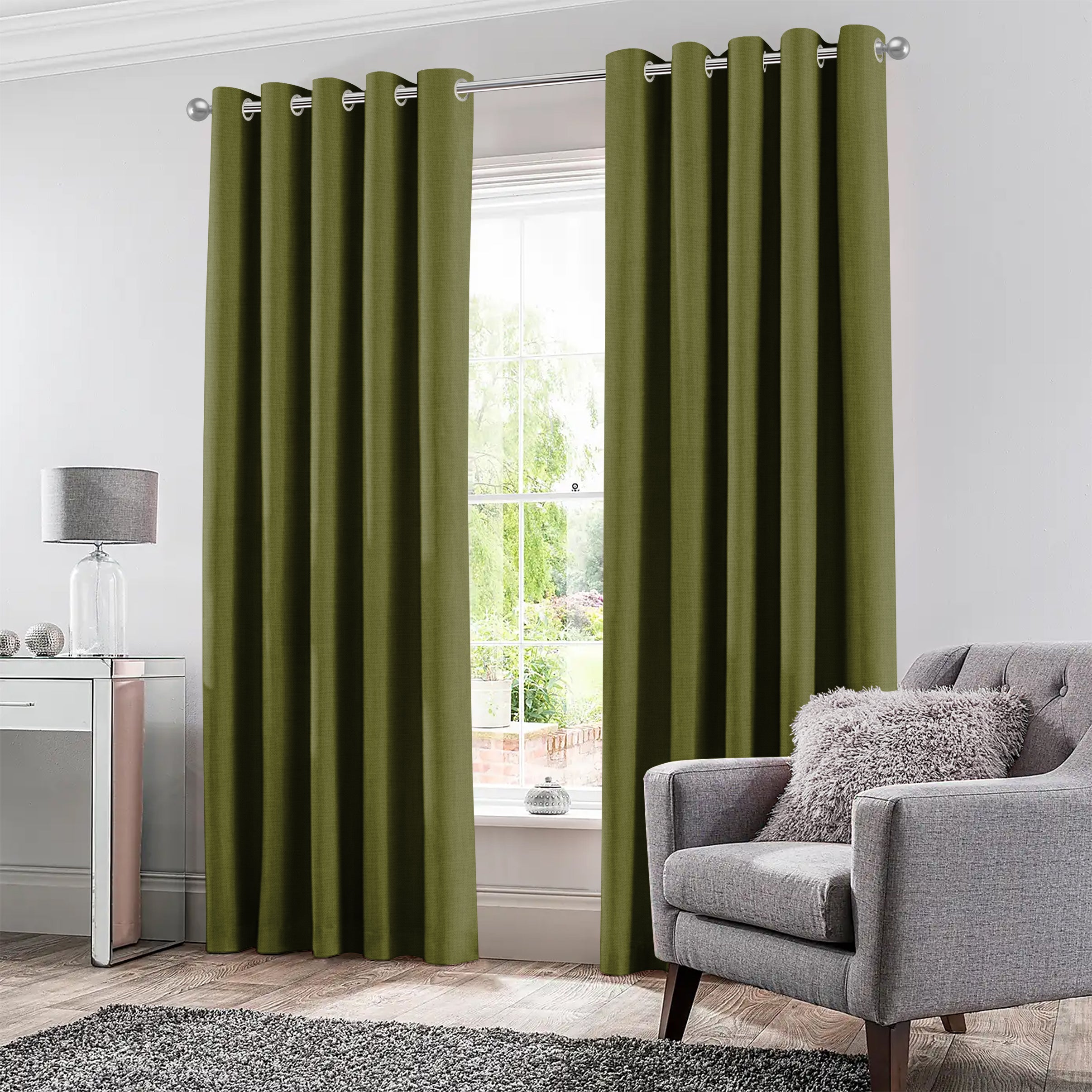 KASBAH-06 GREEN BLACKOUT CURTAINS