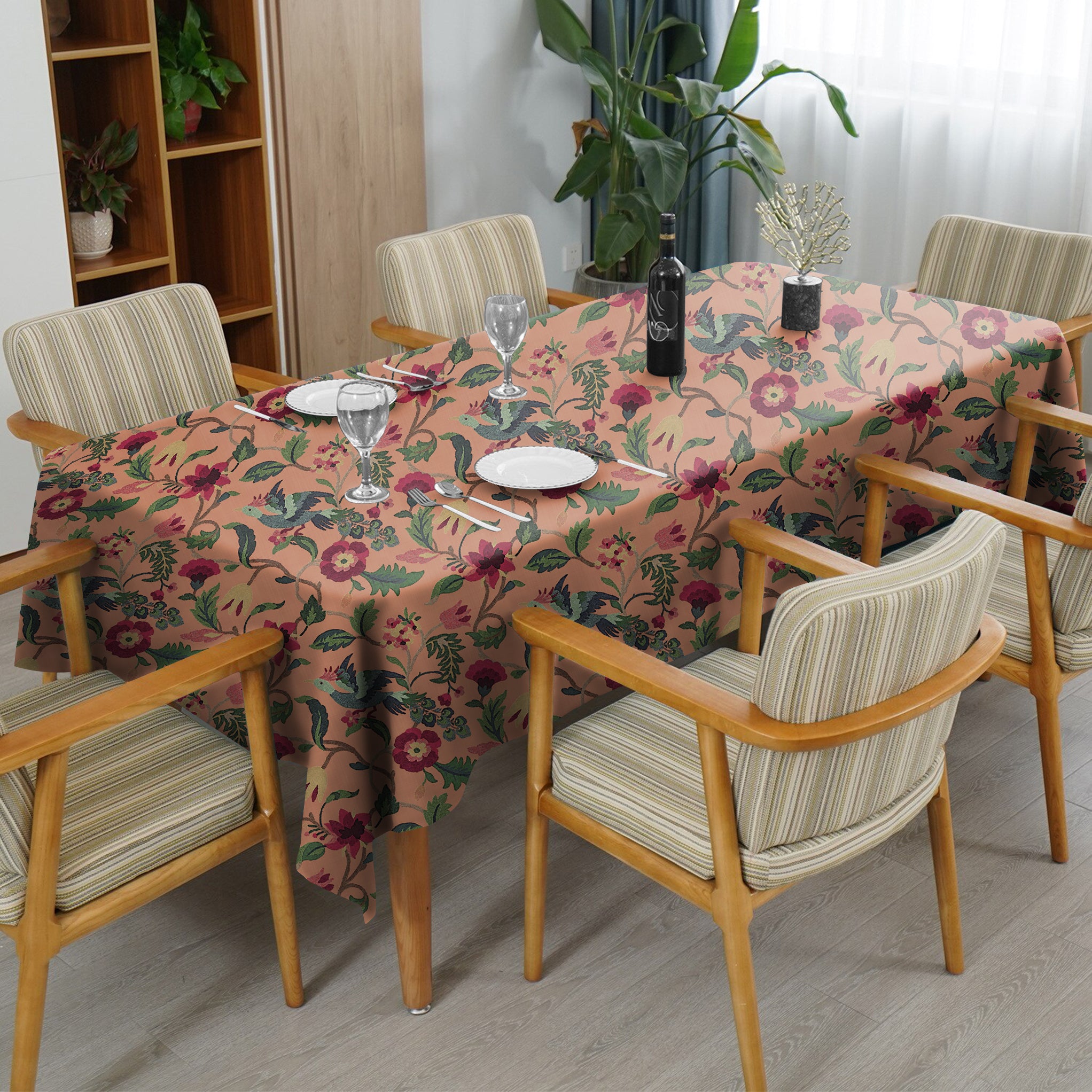 Cabal Peach 6 Seater Table Cloth