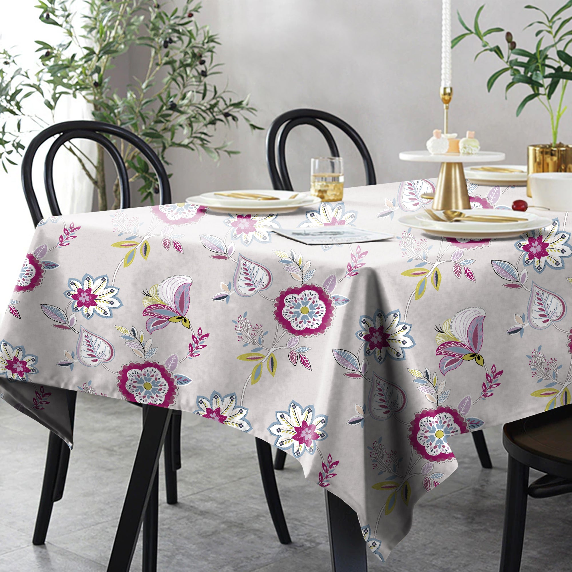 BEAU Pink 6 Seater Table Cloth