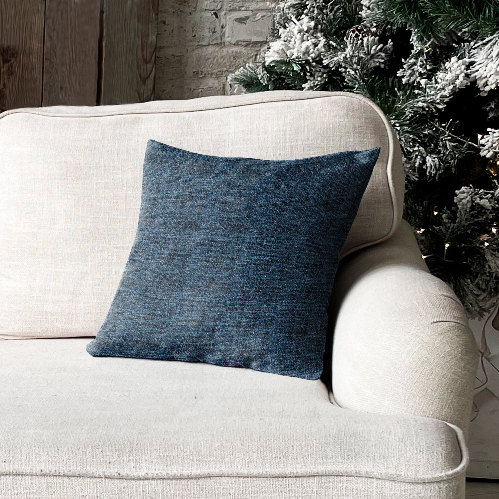 SPICE BLUE DIGITAL PRINTED CUSHION COVER