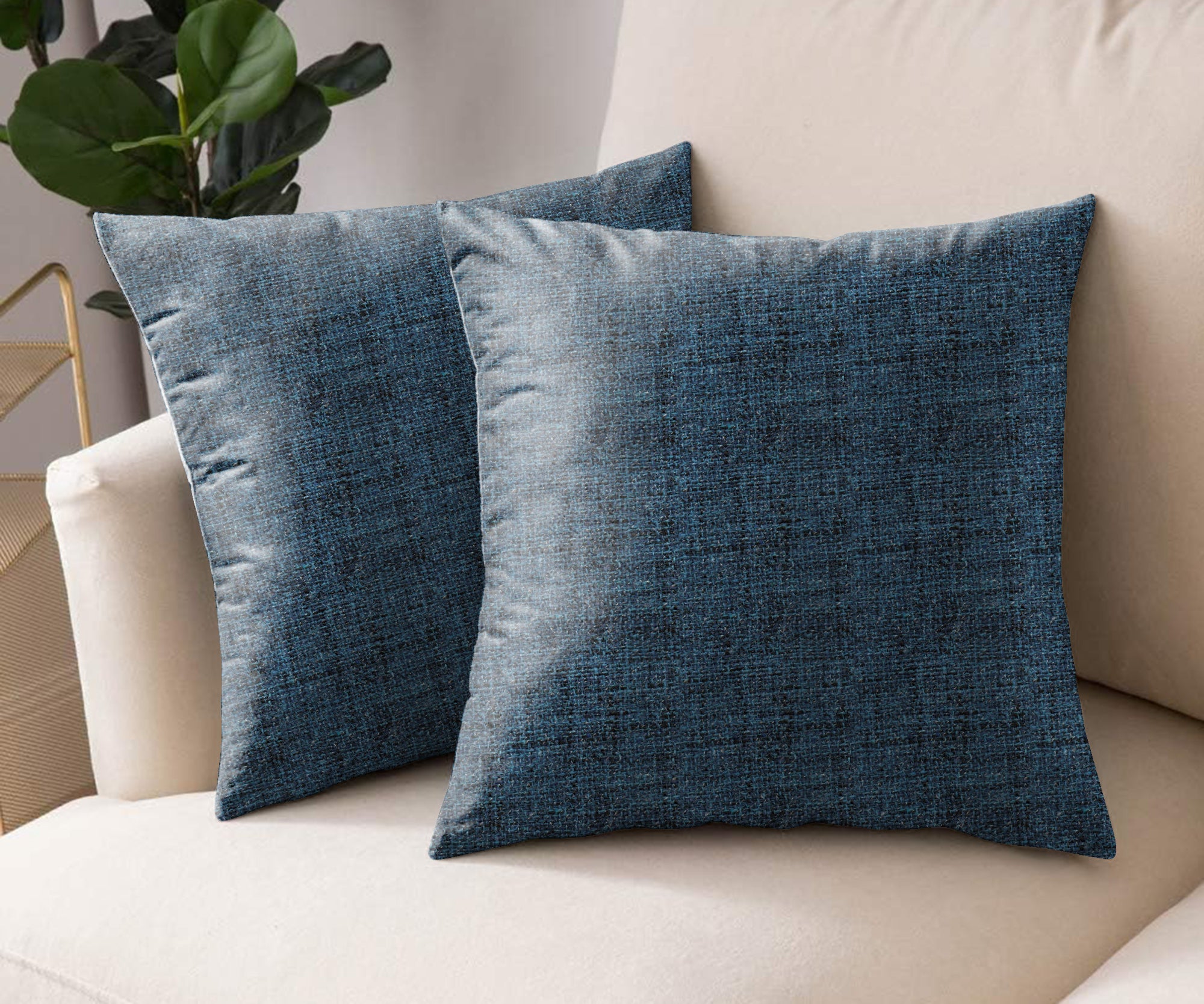 SPICE BLUE DIGITAL PRINTED CUSHION COVER