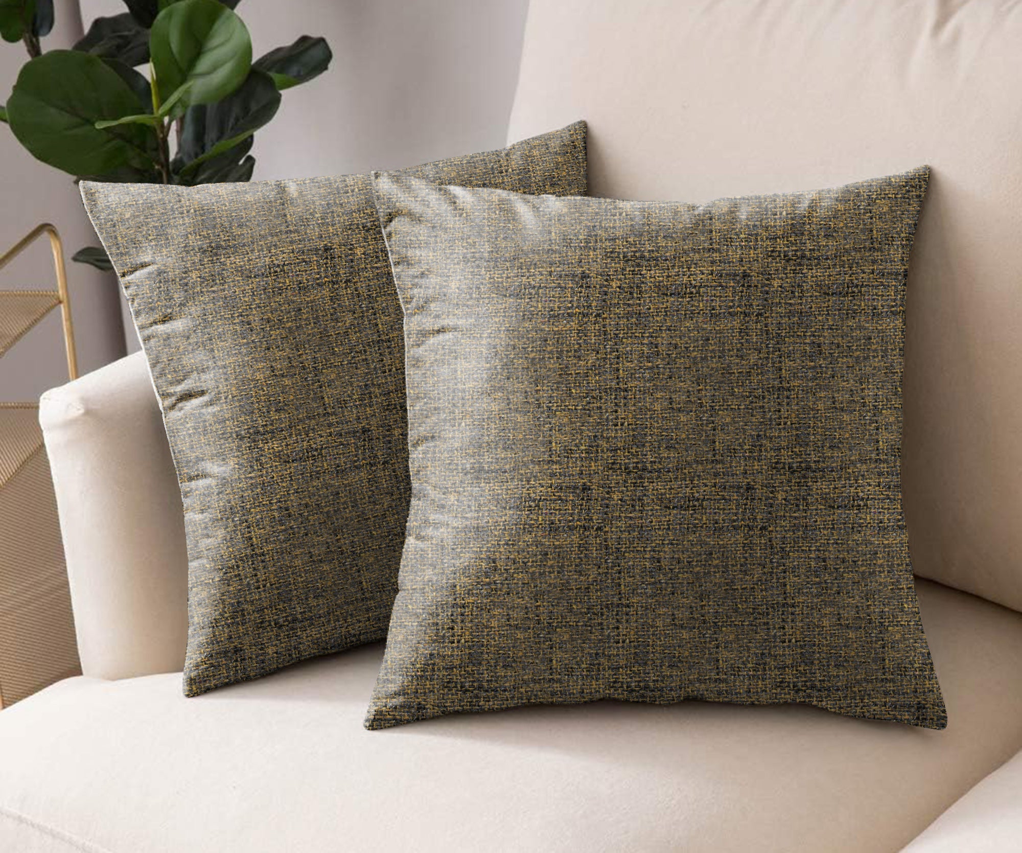 SPICE YELLOW DIGITAL PRINTED CUSHION COVER