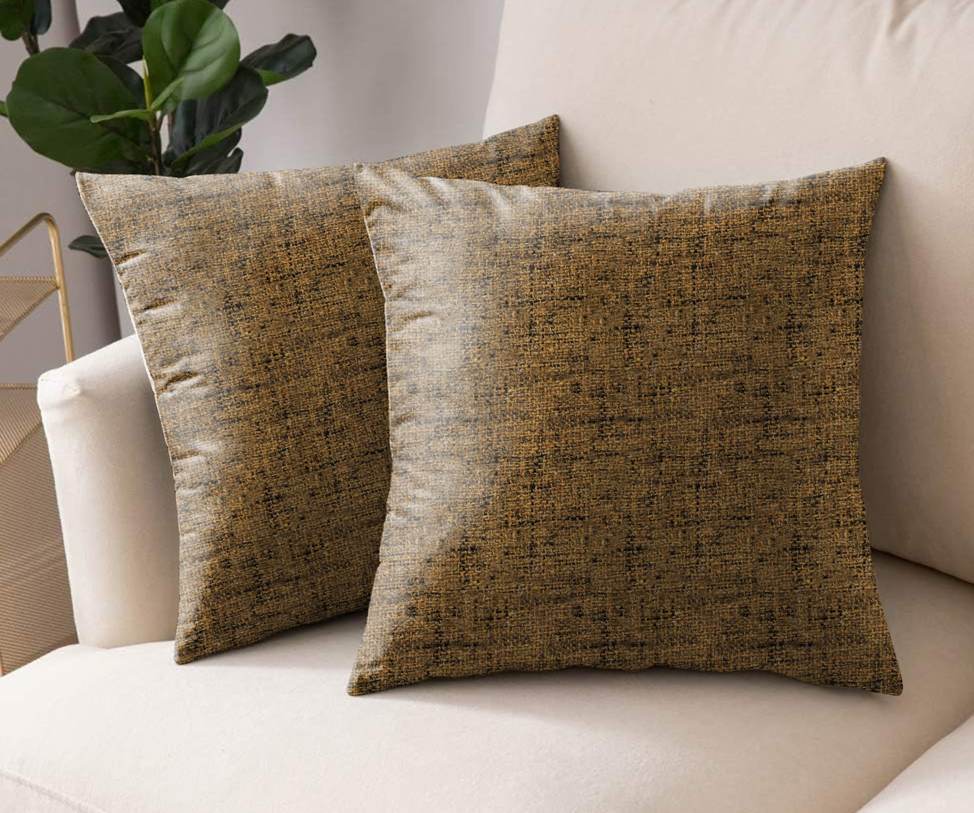 SPICE MUSTERED DIGITAL PRINTED CUSHION COVER