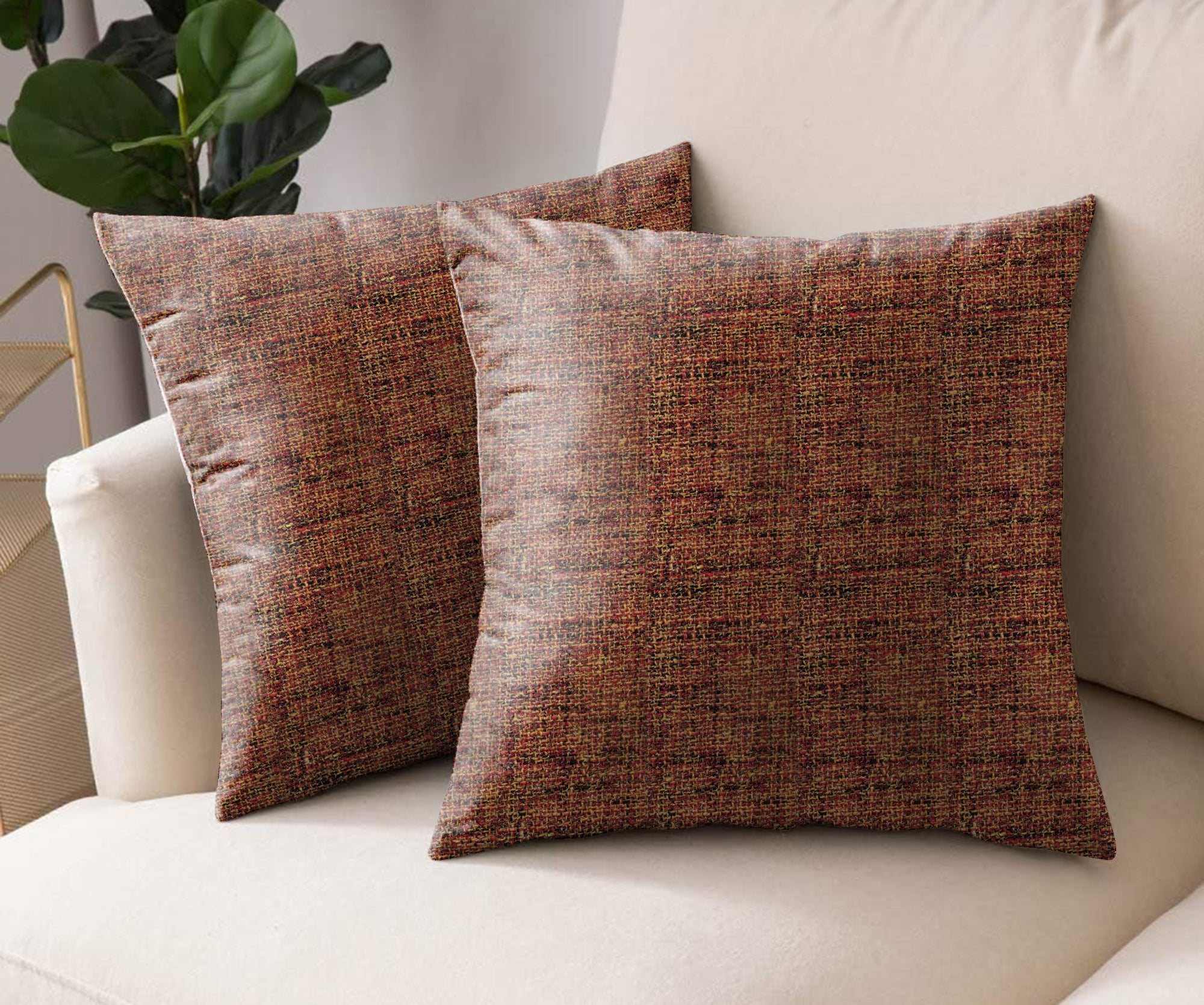 SPICE ORANGE DIGITAL PRINTED CUSHION COVER