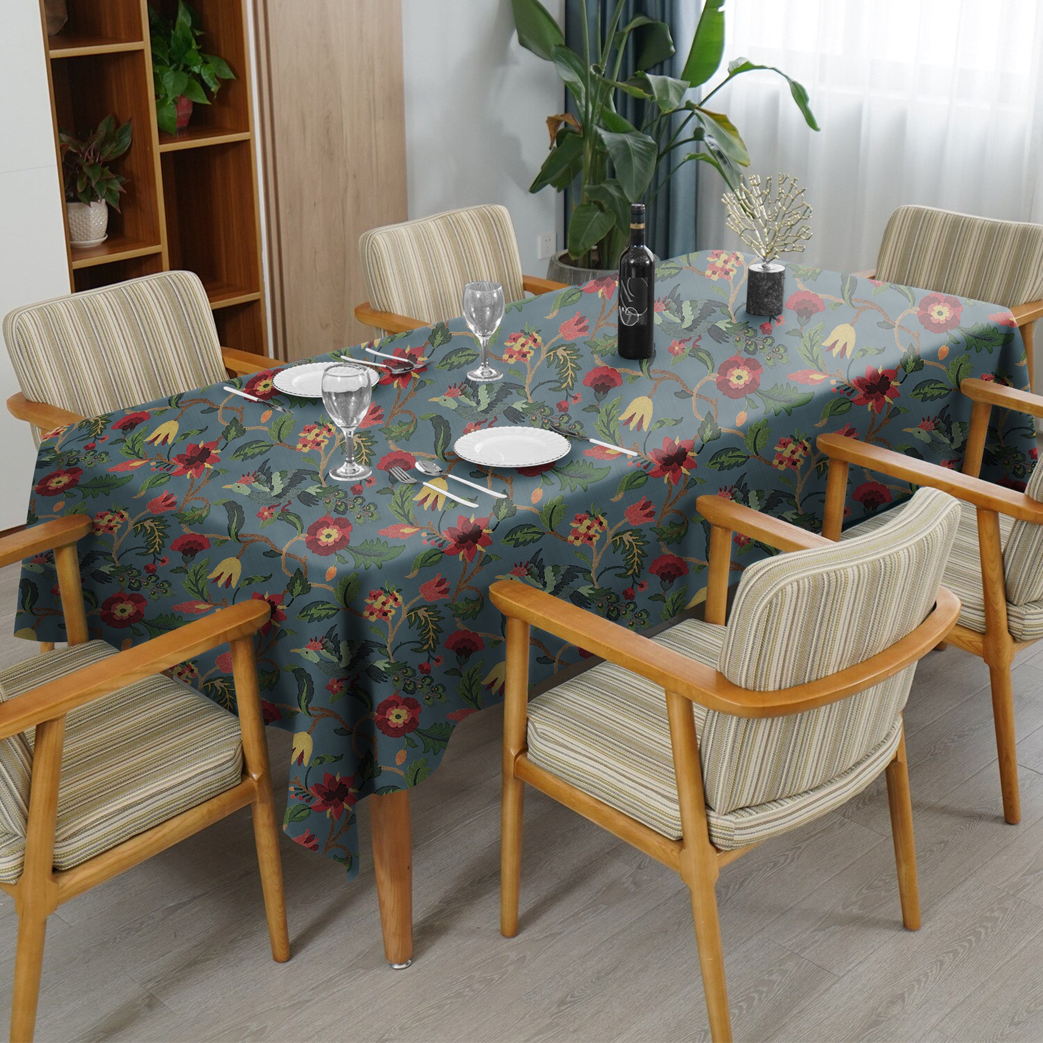 Cabal Teal 6 Seater Table Cloth