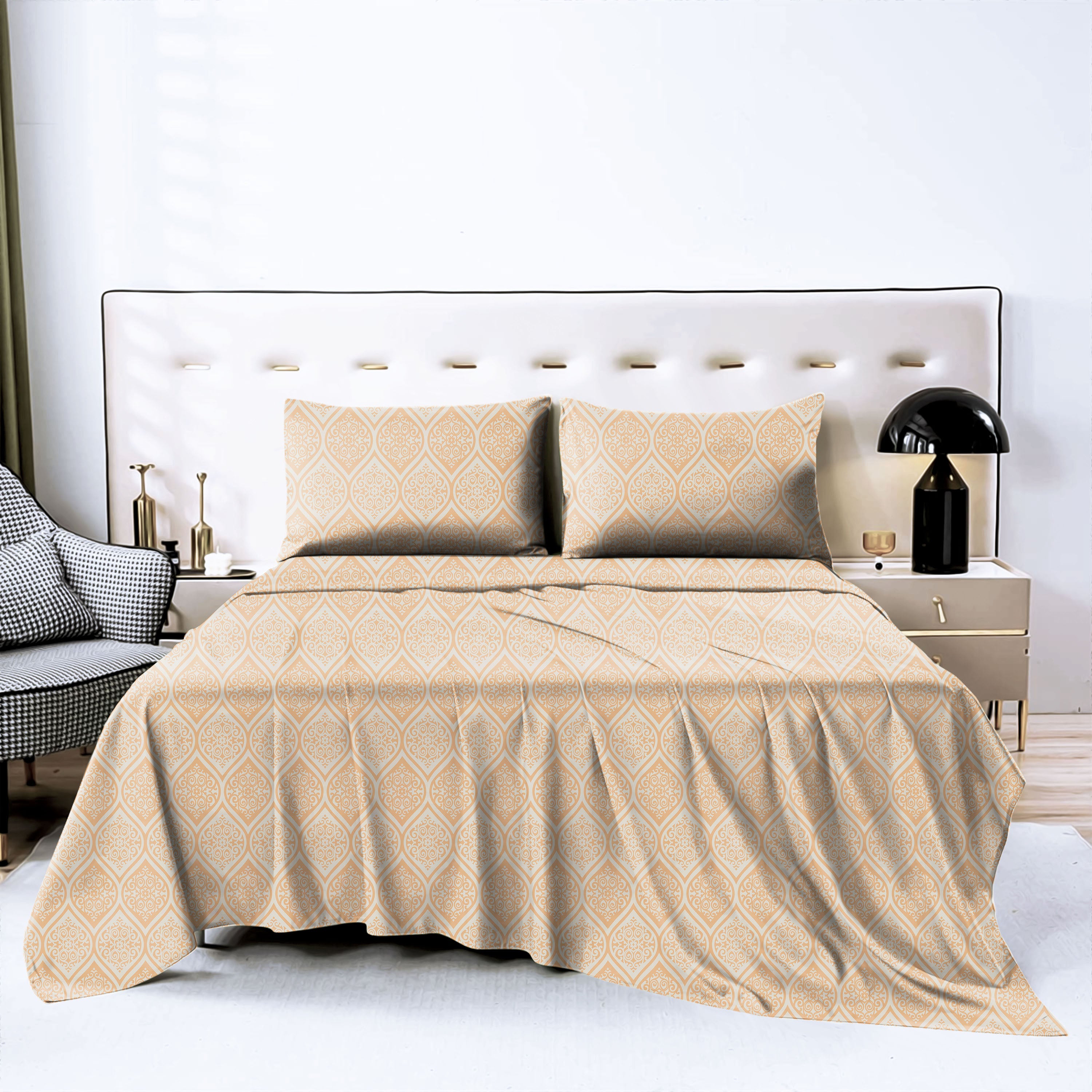 Manhattan Tumbleweed Bedcover for Double Bed with 2 Pillow Covers King Size (104" X 90")