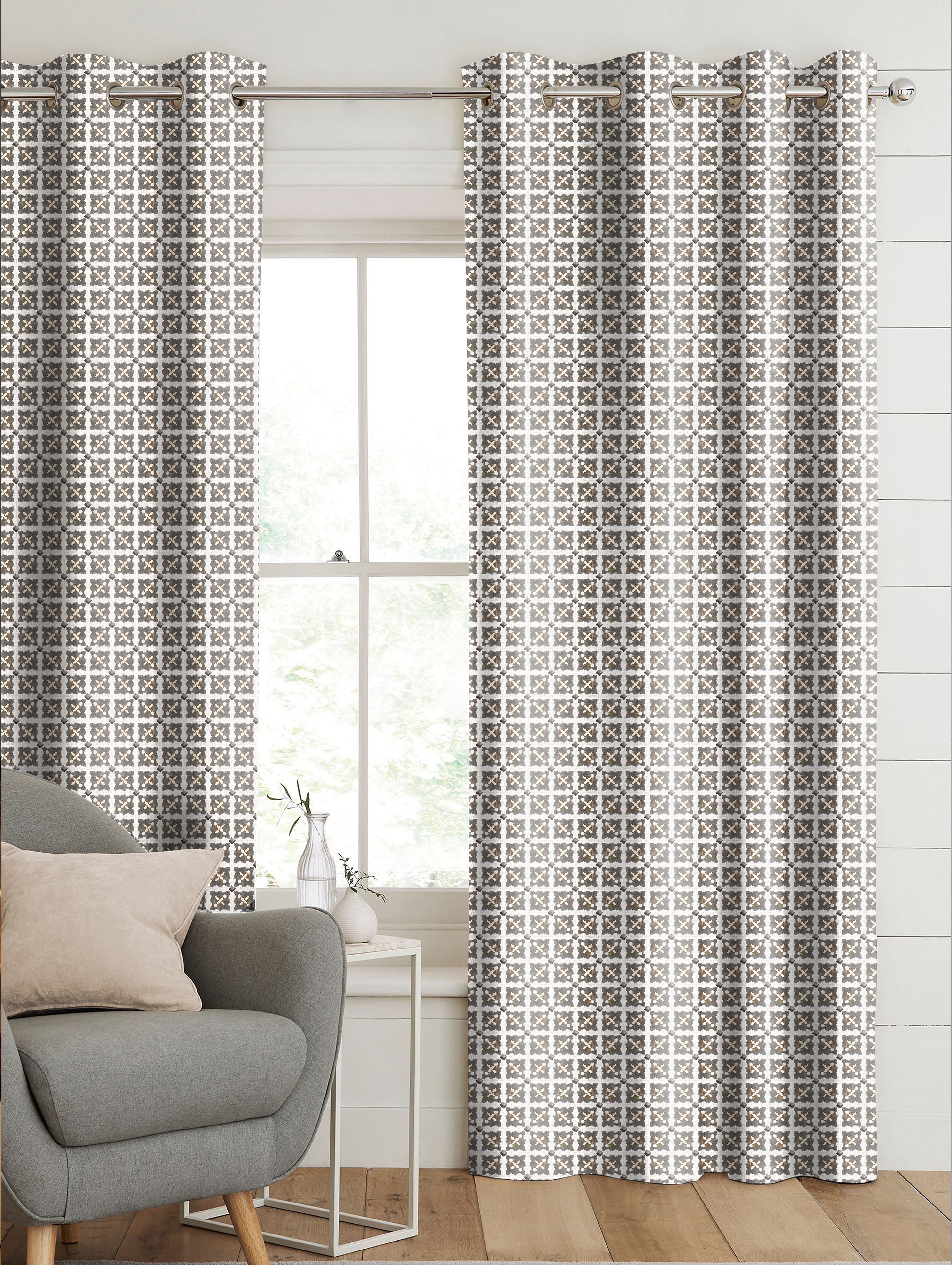 DOHA COFFEE ROOM DARKENING PRINTED CURTAIN