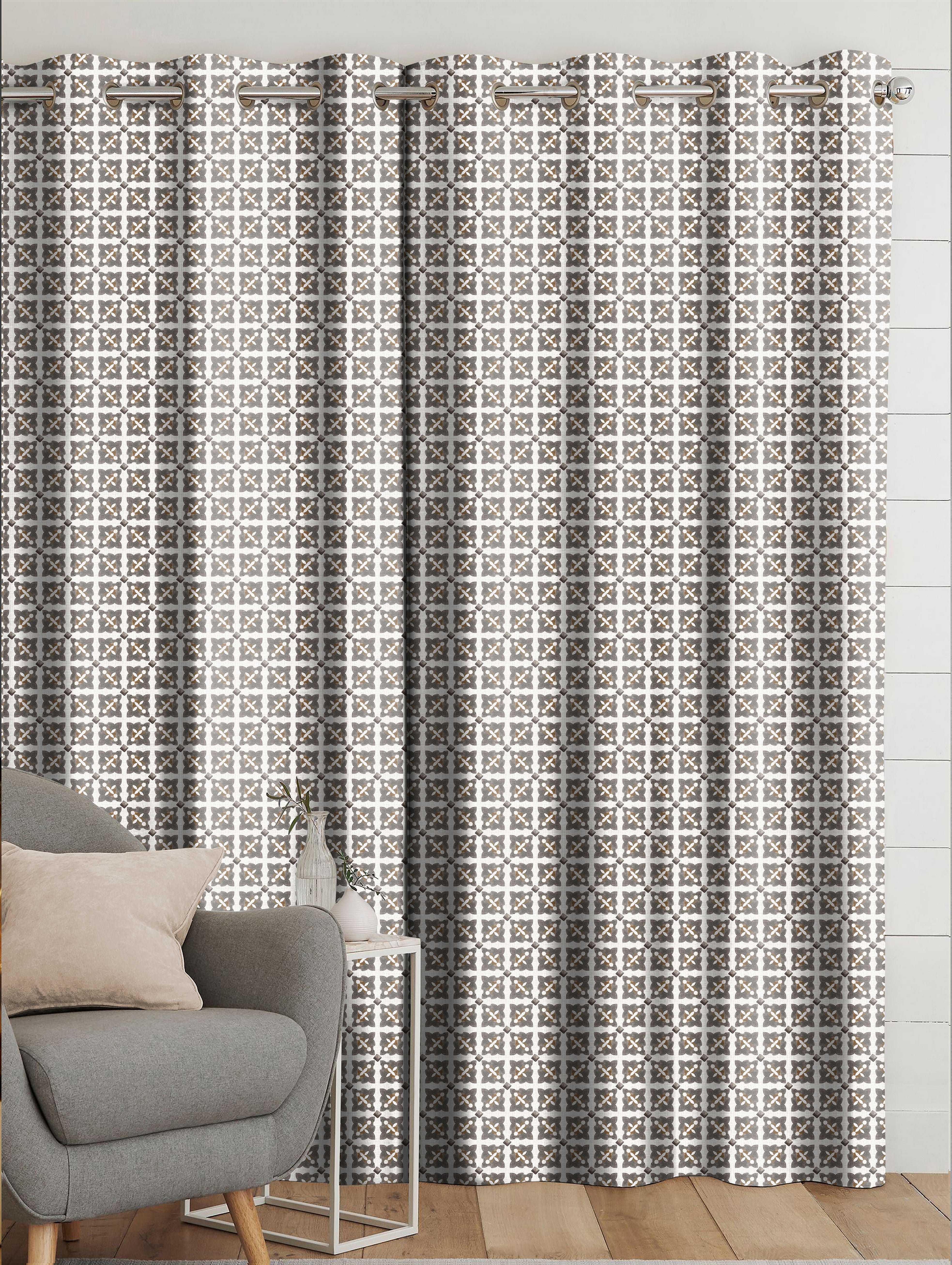 DOHA COFFEE ROOM DARKENING PRINTED CURTAIN