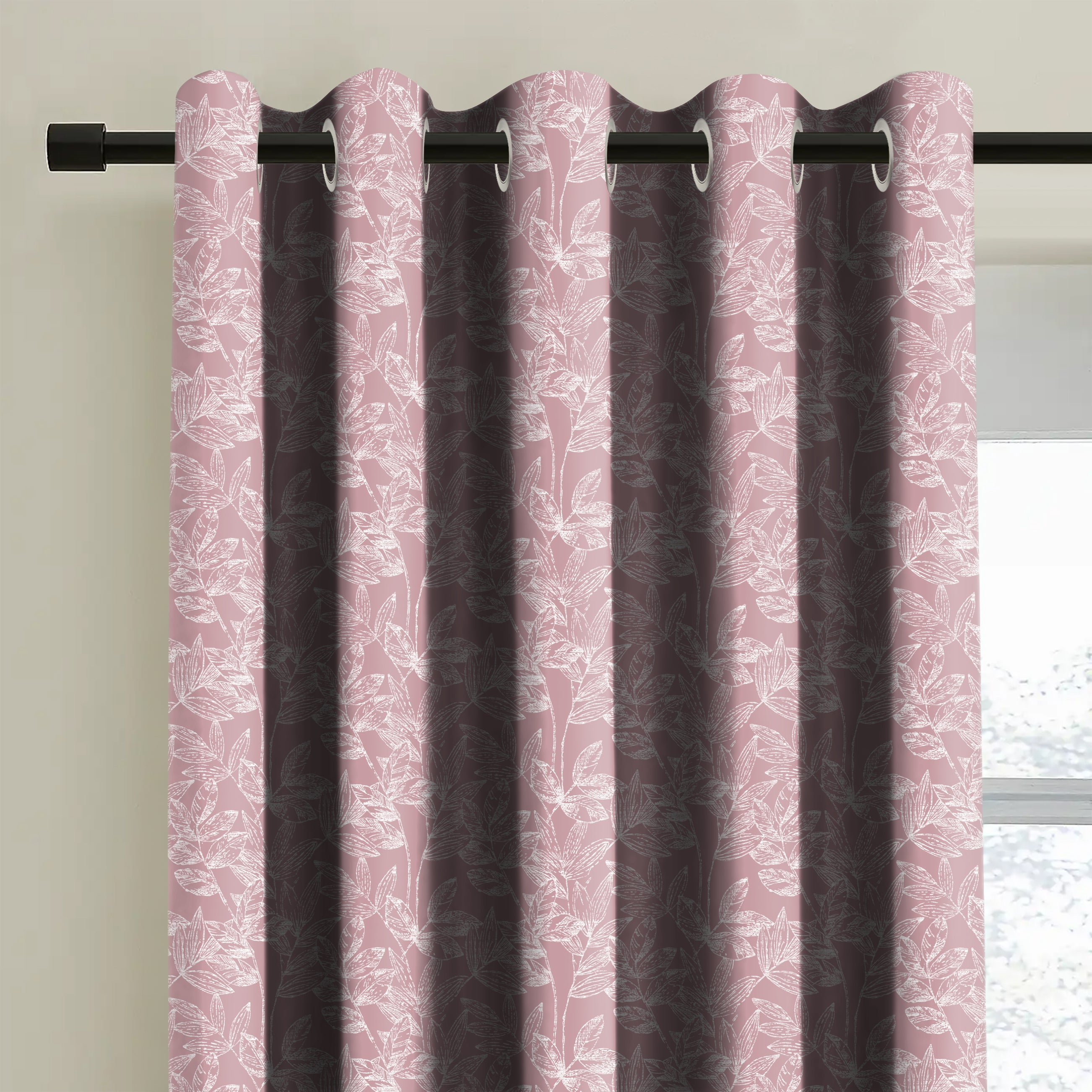 MEADOW L-PINK BLACKOUT CURTAIN