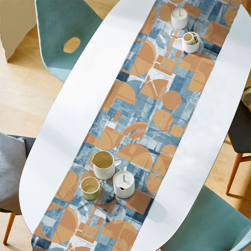 TABLE RUNNER Lark ORANGE MATTY (12X72 INCH) DIGITAL PRINTED